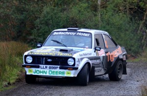 Calum Duffy in Mull Rally action 2014